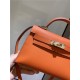 Hermes Kelly Mini II Bag Epsom Leather In Orange CTN High