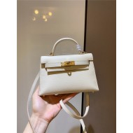 Hermes Kelly Mini II Bag Epsom Leather In Craie CTN High