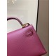 Hermes Kelly Mini II Bag Epsom Leather In Bordeaux CTN High