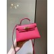 Hermes Kelly Mini II Bag Epsom Leather In Rose eLipstick CTN High