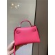 Hermes Kelly Mini II Bag Epsom Leather In Rose eLipstick CTN High