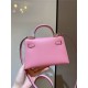 Hermes Kelly Mini II Bag Epsom Leather In Rose Saiura CTN High