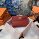 Hermes Kelly Pochette Bag Epsom Leather Silver/Gold Metal WAX High