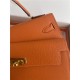 Hermes Kelly Sellier 25 Epsom WAX Orange High