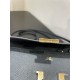 Hermes Constance To Go Long Wallet Epsom Leather Black Gold-Metal WAX High