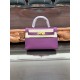 Hermes Kelly Mini II Bag Epsom Leather In Anemone CTN High