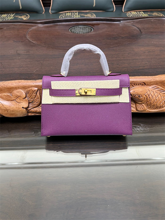 Hermes Kelly Mini II Bag Epsom Leather In Anemone CTN High