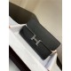 Hermes Constance To Go Long Wallet Epsom Leather Black Silver-Metal WAX High