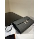 Hermes Constance To Go Long Wallet Epsom Leather Black Silver-Metal WAX High