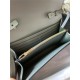 Hermes Constance To Go Long Wallet Epsom Leather Grey-Green Gold-Metal WAX High