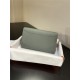 Hermes Constance To Go Long Wallet Epsom Leather Grey-Green Silver-Metal WAX High