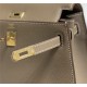 Hermes Kelly 25/28cm Sellier Bag Epsom Leather Silver/Gold Metal In Etoupe-Gold High