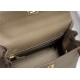 Hermes Kelly 25/28cm Sellier Bag Epsom Leather Silver/Gold Metal In Etoupe-Gold High