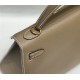 Hermes Kelly 25/28cm Sellier Bag Epsom Leather Silver/Gold Metal In Etoupe-Gold High