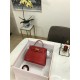 Hermes Kelly 25cm Sellier Bag Embossed Crocodile Leather In Red High