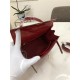 Hermes Kelly 25cm Sellier Bag Embossed Crocodile Leather In Red High