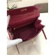 Hermes Kelly 25cm Sellier Bag Embossed Crocodile Leather In Magenta High