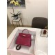 Hermes Kelly 25cm Sellier Bag Embossed Crocodile Leather In Magenta High