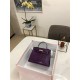 Hermes Kelly 25cm Sellier Bag Embossed Crocodile Leather In Purple High