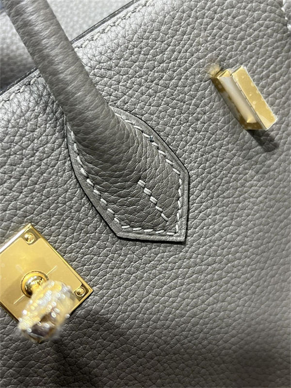 Hermes Birkin 25/30/35cm Bag Togo Leather In Etain WAX High