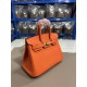 Hermes Birkin 25/30/35cm Bag Togo Leather In Orange WAX High