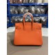 Hermes Birkin 25/30/35cm Bag Togo Leather In Orange WAX High