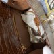 Hermes Kelly 25cm Sellier Bag Embossed Crocodile Leather In Caramel High