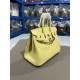 Hermes Birkin 25/30/35cm Bag Togo Leather In Jaune Poussin WAX High