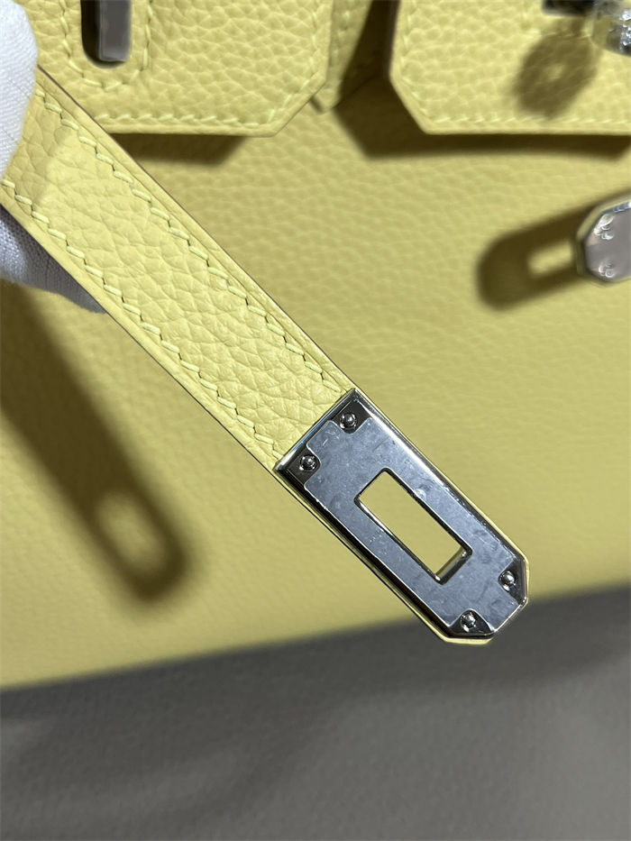 Hermes Birkin 25/30/35cm Bag Togo Leather In Jaune Poussin WAX High