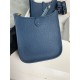 Hermes Evelyne III TPM Mini Bag Togo Leather In Navy Blue WAX High