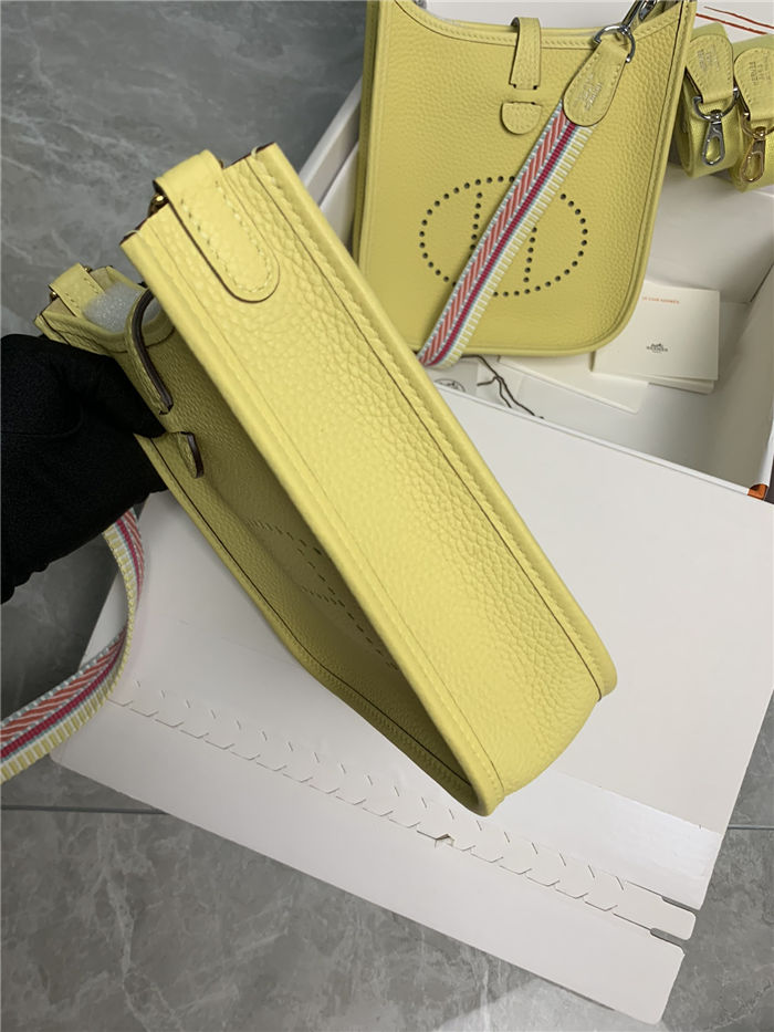 Hermes Evelyne III TPM Mini Bag Togo Leather In Lemon WAX High