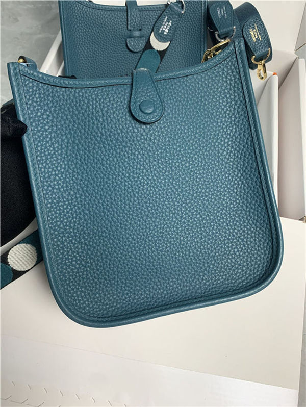 Hermes Evelyne III TPM Mini Bag Togo Leather In Olive WAX High