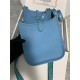 Hermes Evelyne III TPM Mini Bag Togo Leather In Blue WAX High