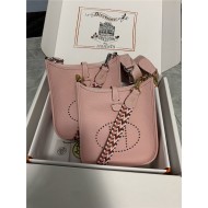 Hermes Evelyne III TPM Mini Bag Togo Leather In Pink WAX High