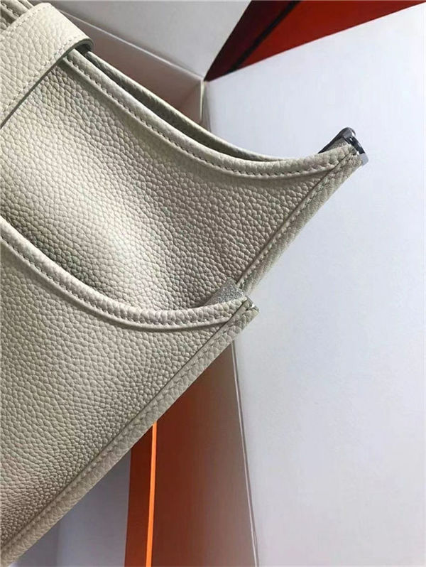 Hermes Evelyne III PM Bag Calfskin In Beige High