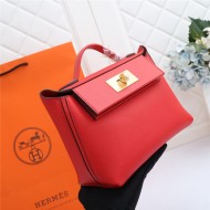 Hermes 2424 Mini Bag EVE Leather WAX Red High