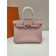 Hermes Birkin 25/30/35cm Bag Togo Leather In Rose Sakura WAX High