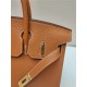 Hermes Birkin 25/30/35cm Bag Togo Leather In Gold WAX High