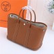 Hermes Garden Party 30/36 Bag Togo Leather WAX Gold High