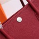 Hermes Garden Party 30/36 Bag Togo Leather WAX Rouge Grenat High