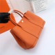 Hermes Garden Party 30/36 Bag Togo Leather WAX Orange High