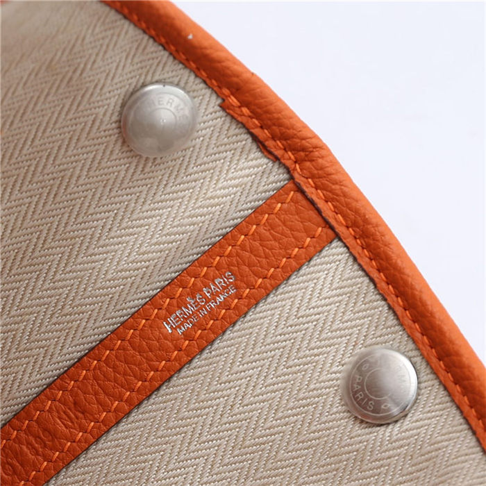 Hermes Garden Party 30/36 Bag Togo Leather WAX Orange High