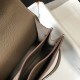 Hermes Kelly Depeche 38 Briefcase In Etoupe Calfskin High