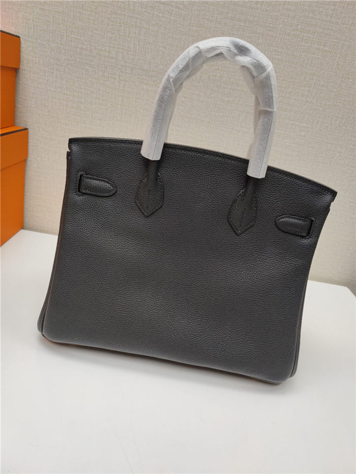 Hermes Birkin 25/30/35cm Bag Togo Leather In Black WAX High