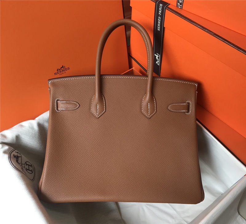 Hermes Birkin 25/30/35cm Bag Togo Leather In Tan WAX High