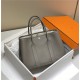 Hermes Garden Party 30/36 Bag Togo Leather WAX Etain High