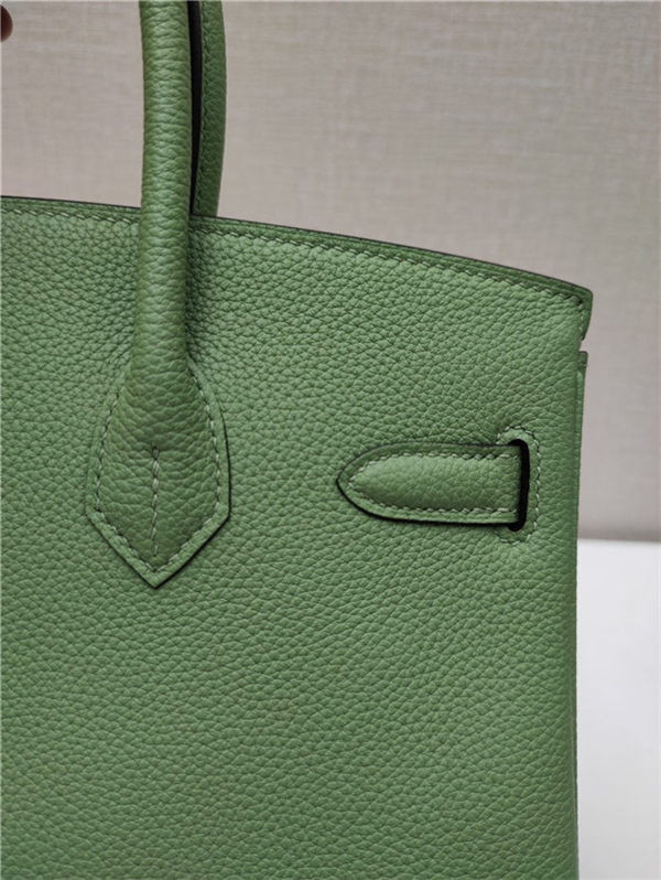 Hermes Birkin 25/30/35cm Bag Togo Leather In Vert Criquet Green WAX High