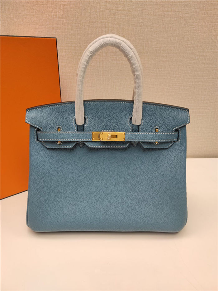 Hermes Birkin 25/30/35cm Bag Togo Leather In Denim Fonce WAX High