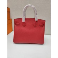 Hermes Birkin 25/30/35cm Bag Togo Leather In Red WAX High