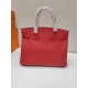 Hermes Birkin 25/30/35cm Bag Togo Leather In Red WAX High